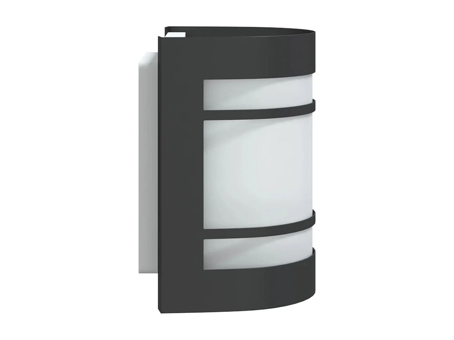 Applique murale d'extérieur noir acier inoxydable FR404379