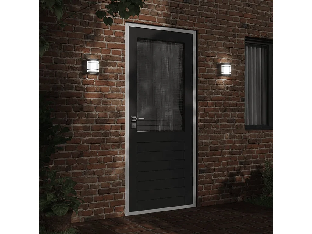 Applique murale d'extérieur noir acier inoxydable FR404379