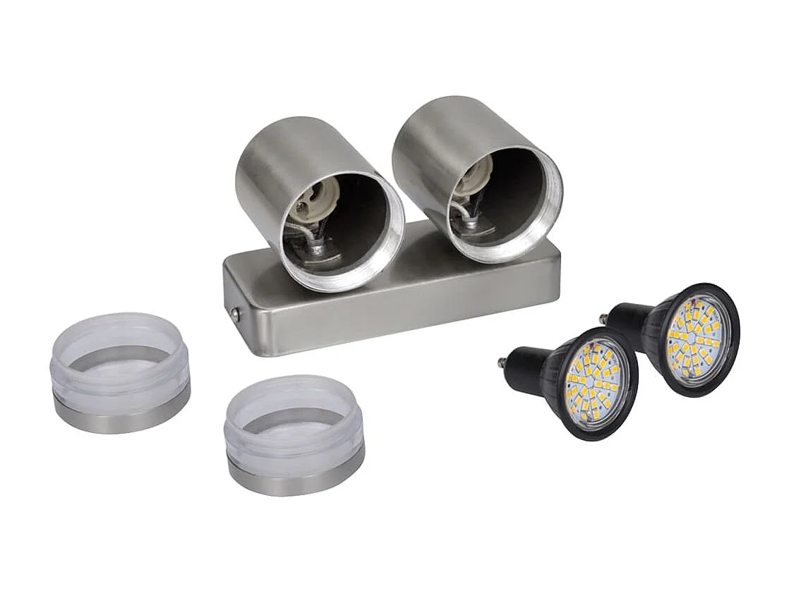 Applique LED acier inoxydable avec tête conique FR232785