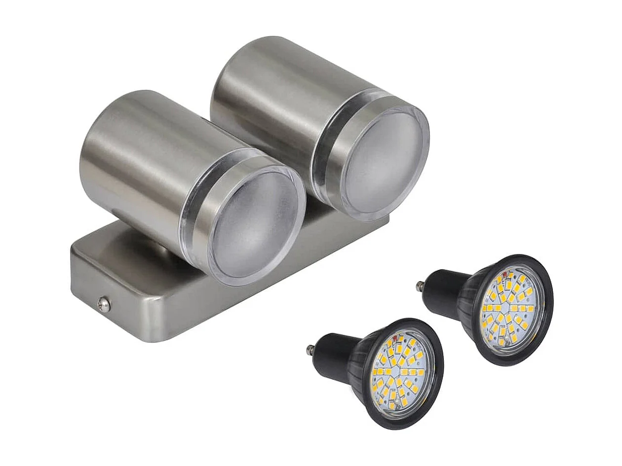 Applique LED acier inoxydable avec tête conique FR232785