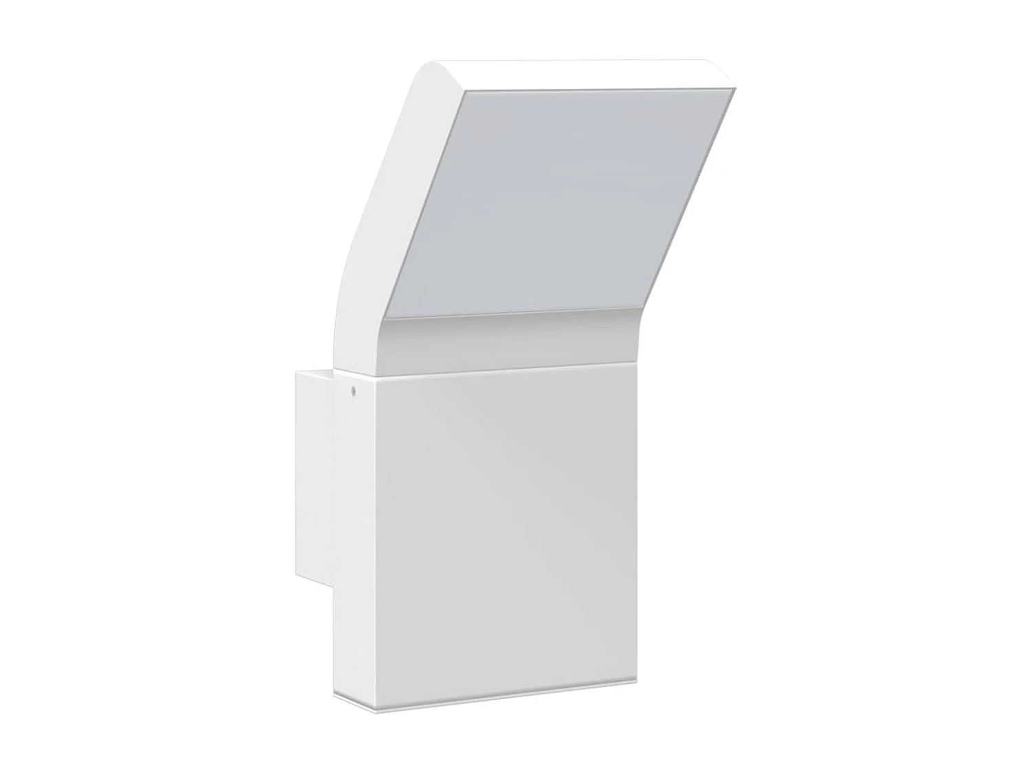 Candeeiros parede LED p/ exterior 2 pcs alumínio fundido branco PT160427