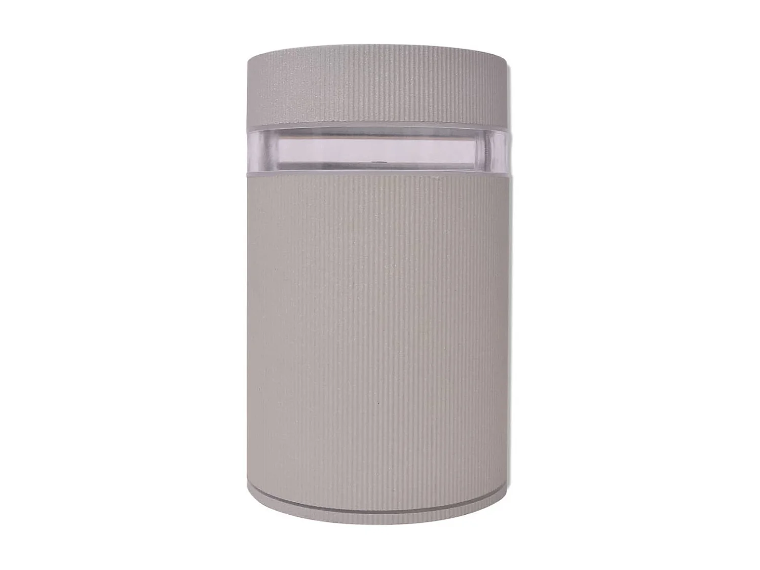 Applique murale extérieure demi-cylindrique Aluminium Gris FR716435