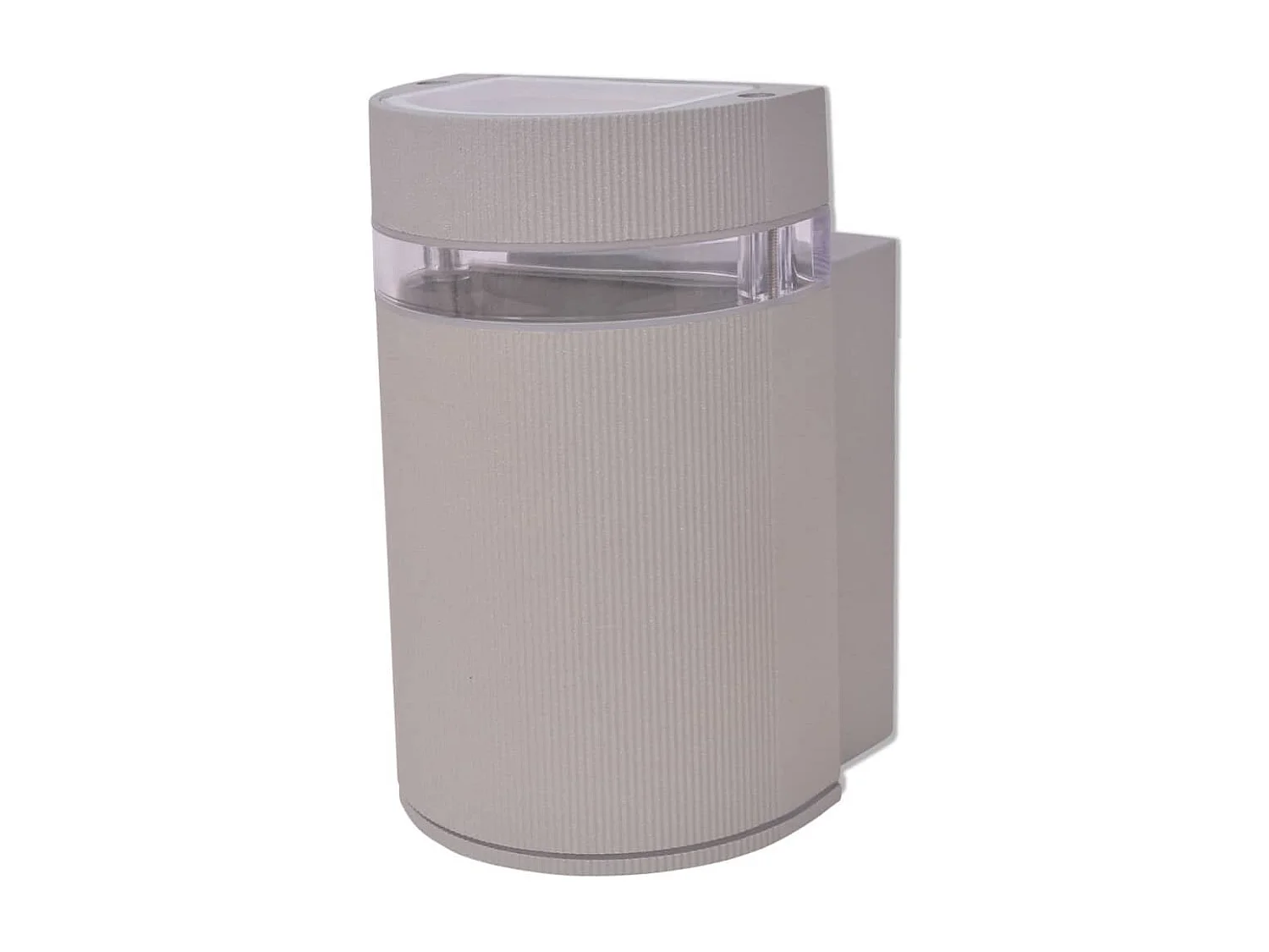 Applique murale extérieure demi-cylindrique Aluminium Gris FR716435