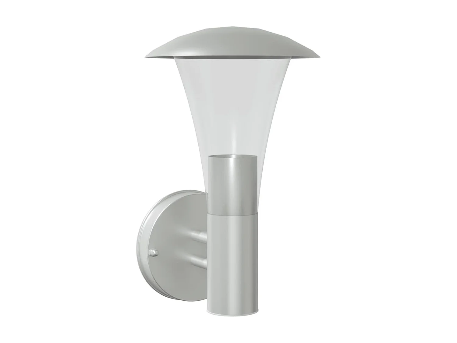 Applique murale d'extérieur argenté acier inoxydable FR348719