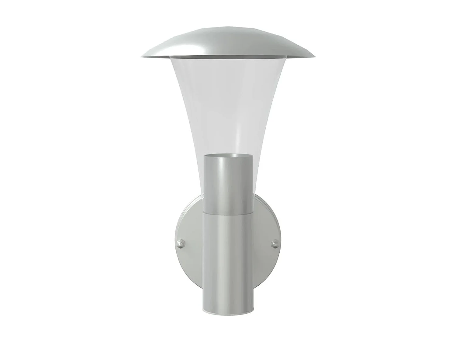 Applique murale d'extérieur argenté acier inoxydable FR348719