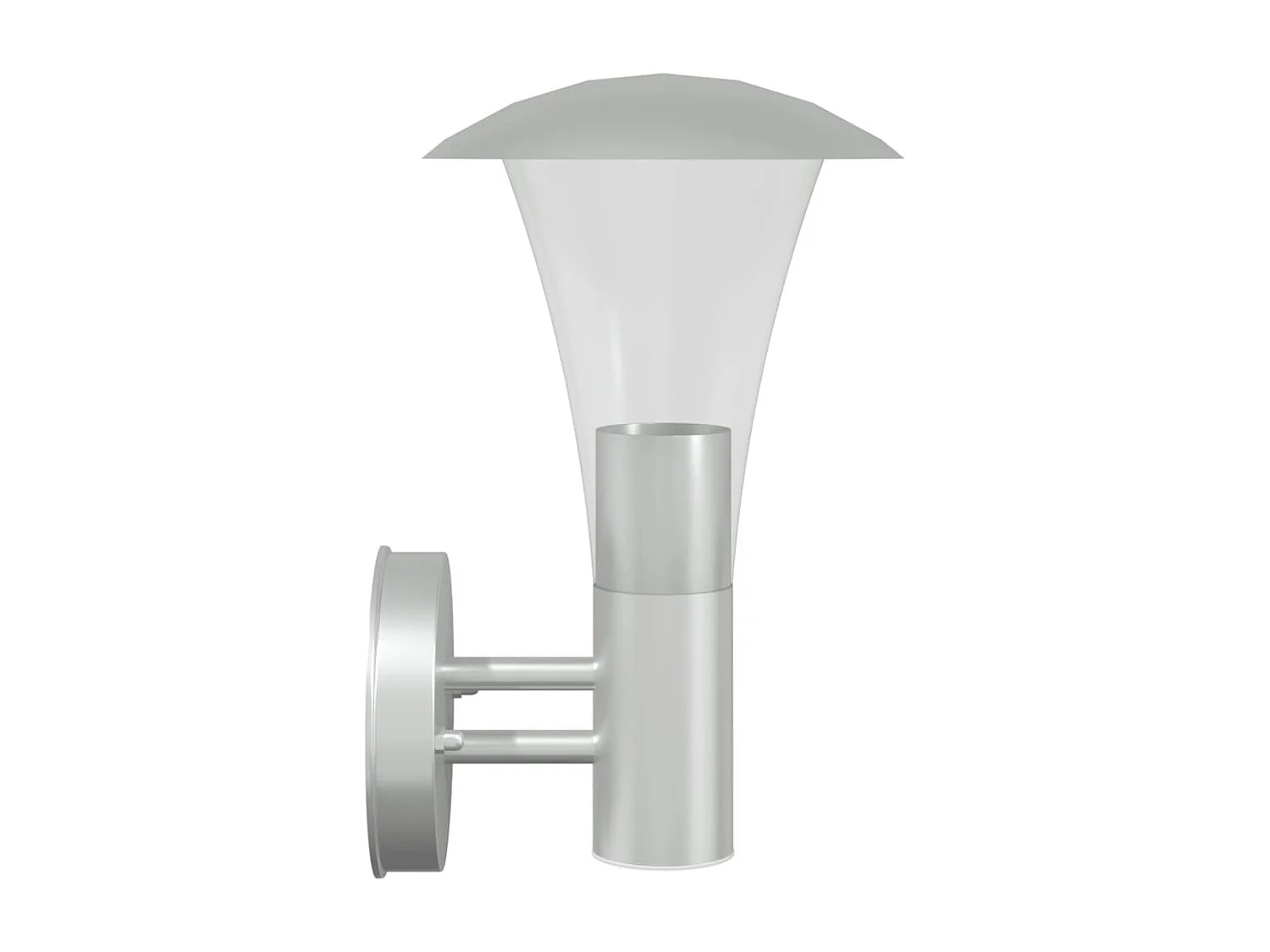 Applique murale d'extérieur argenté acier inoxydable FR348719