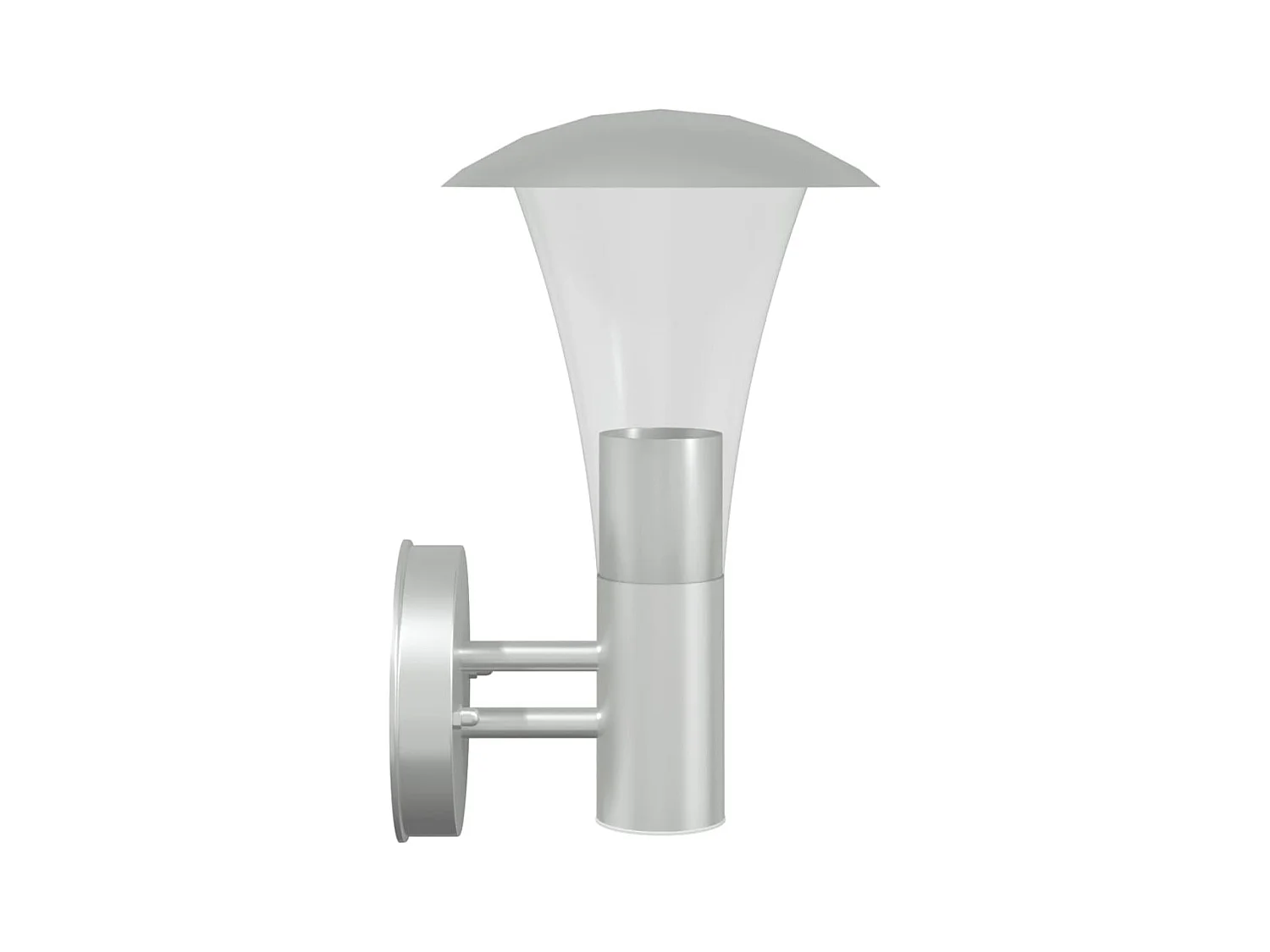 Applique murale d'extérieur argenté acier inoxydable FR348719