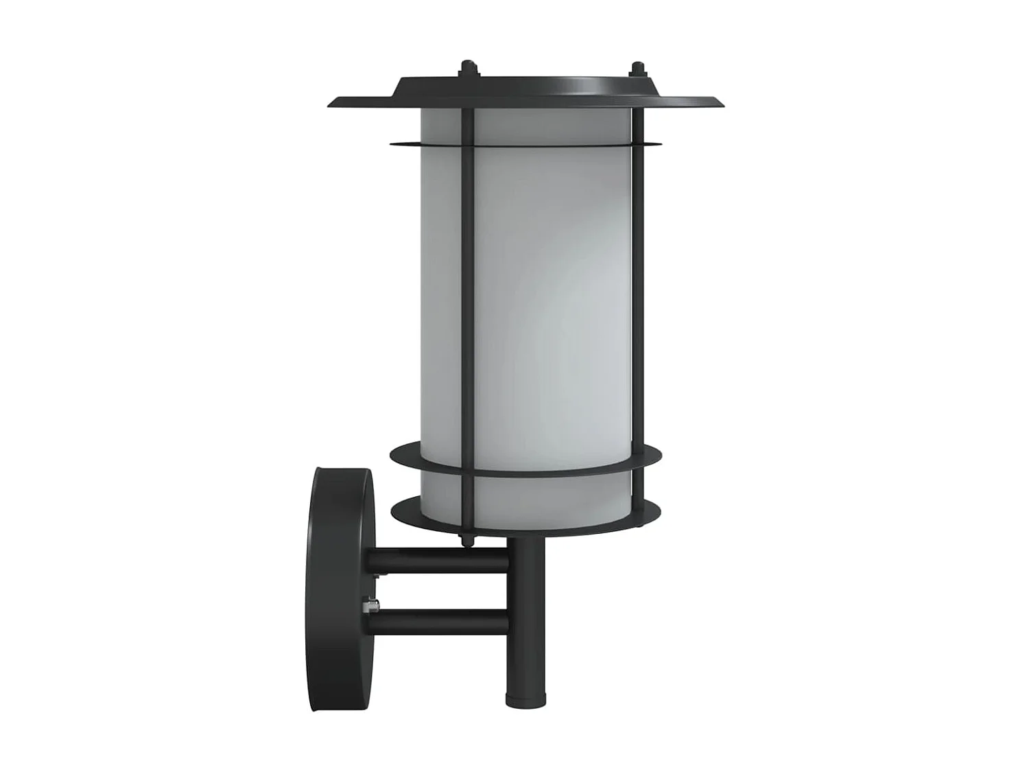 Applique murale d'extérieur noir acier inoxydable FR684049