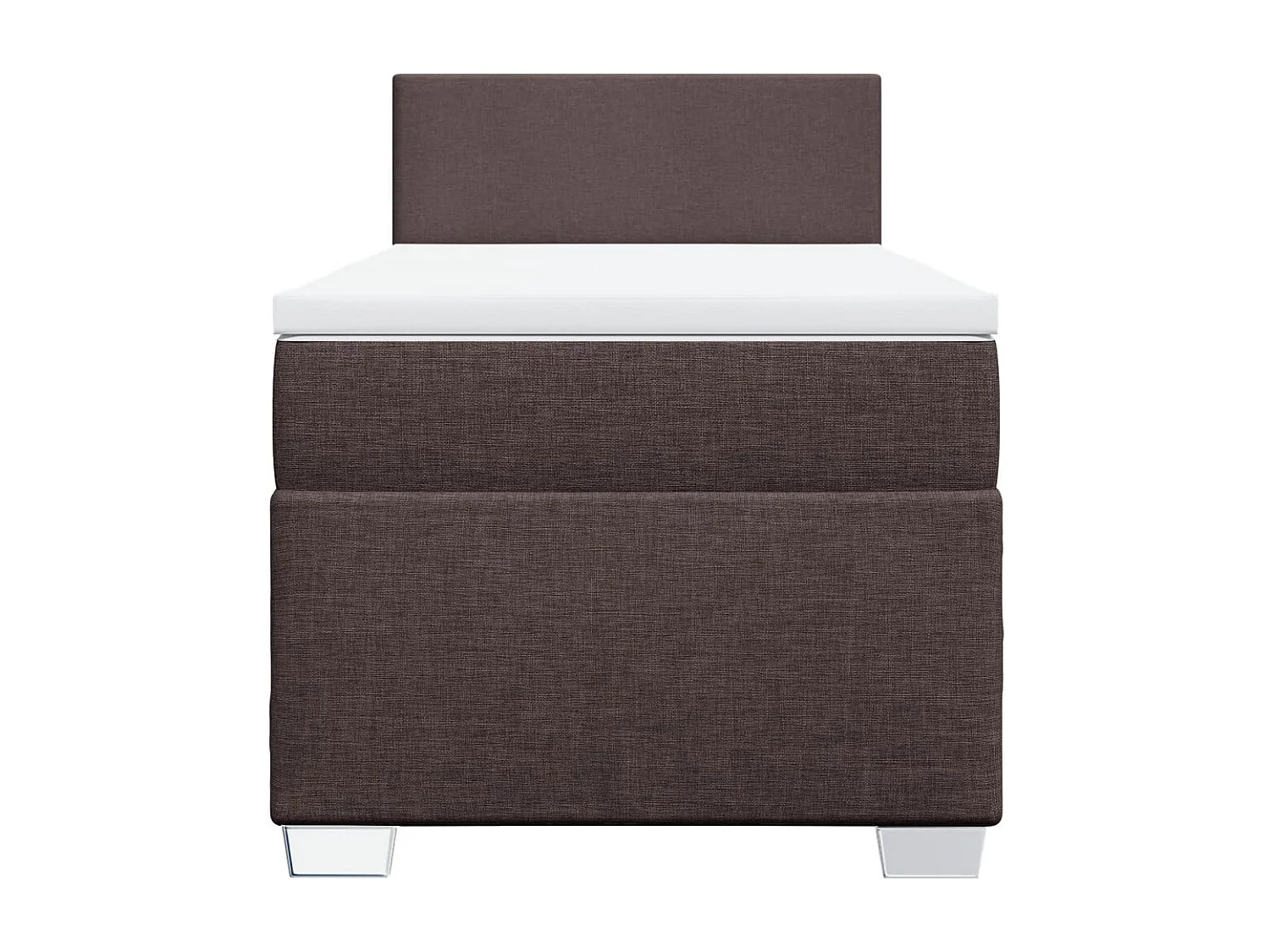 Ensemble complet boxspring + matelas Marron foncé 80x200 cm FR89181