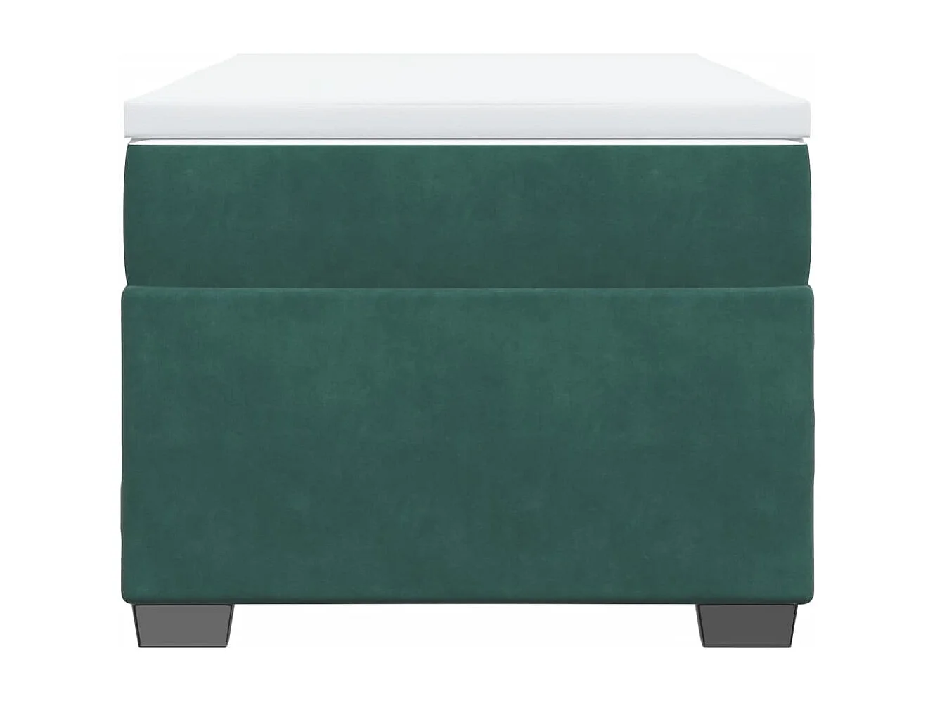 Sommier à lattes de lit et matelas Vert foncé 80x200 cm Velours FR67711