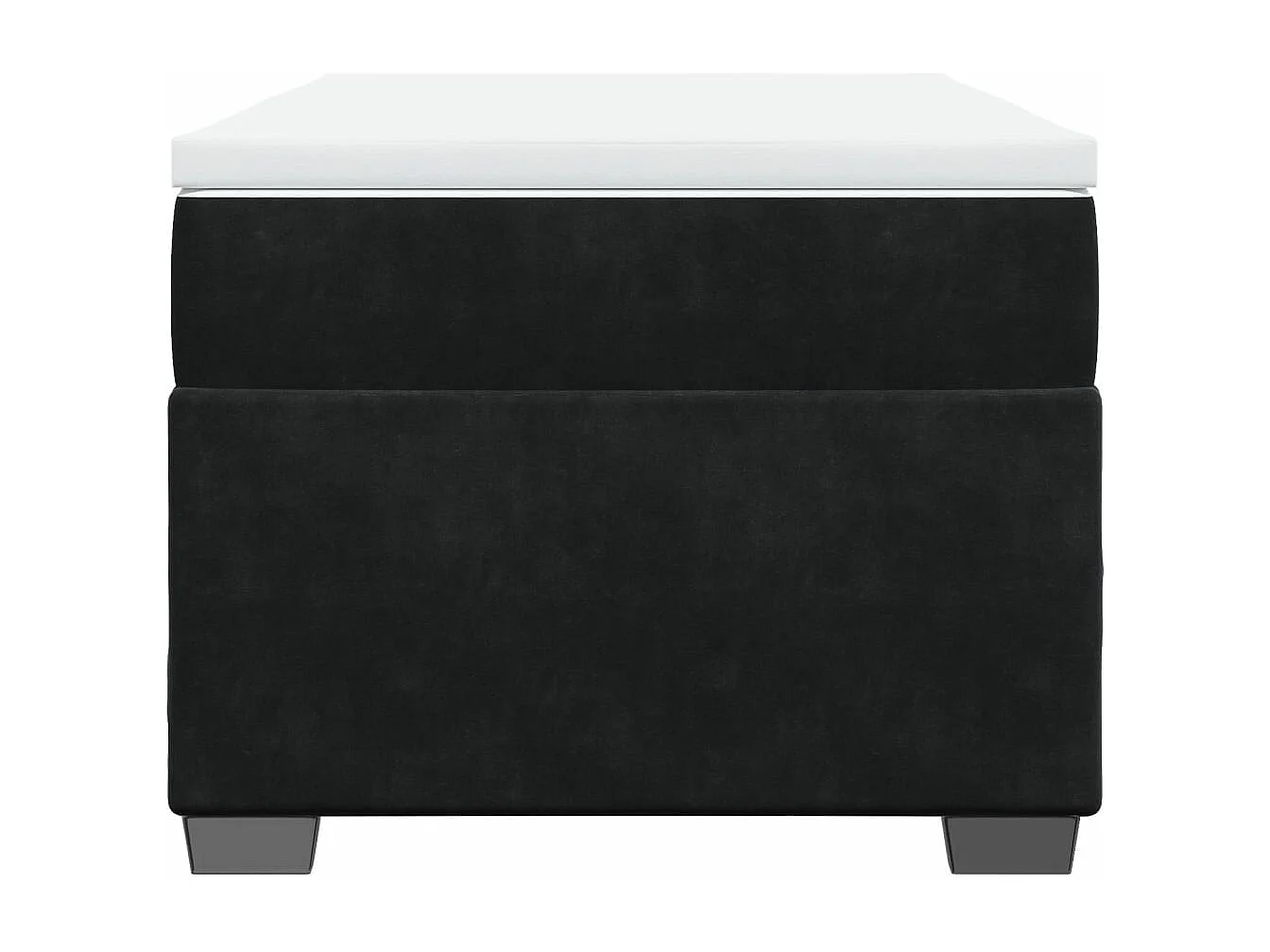 Boxspring met matras fluweel zwart 80x200 cm BE298071