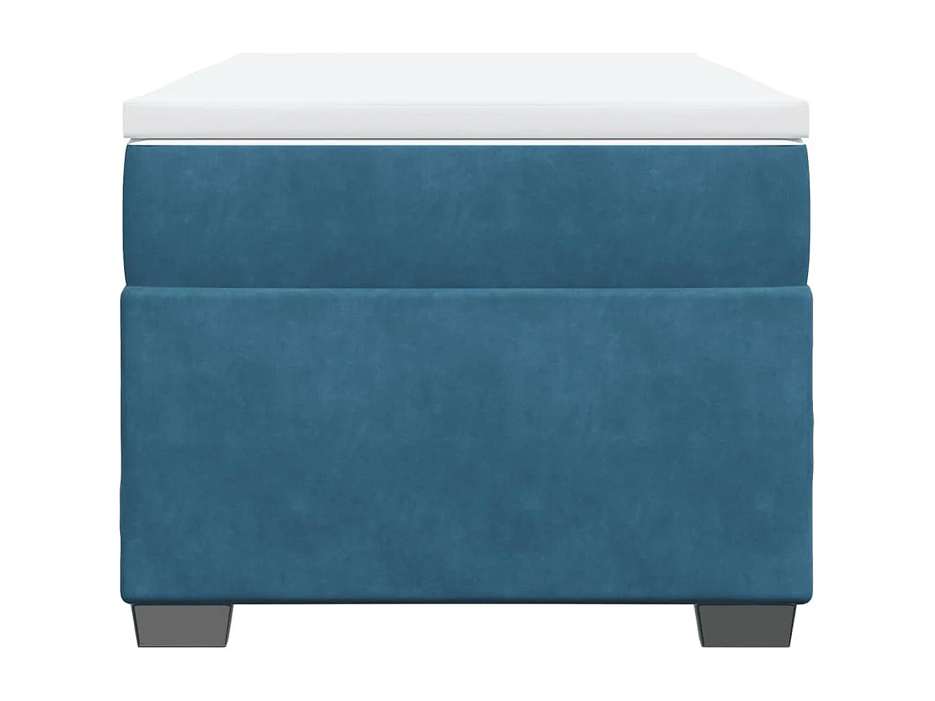 Boxspring met matras fluweel donkerblauw 100x200 cm BE853758