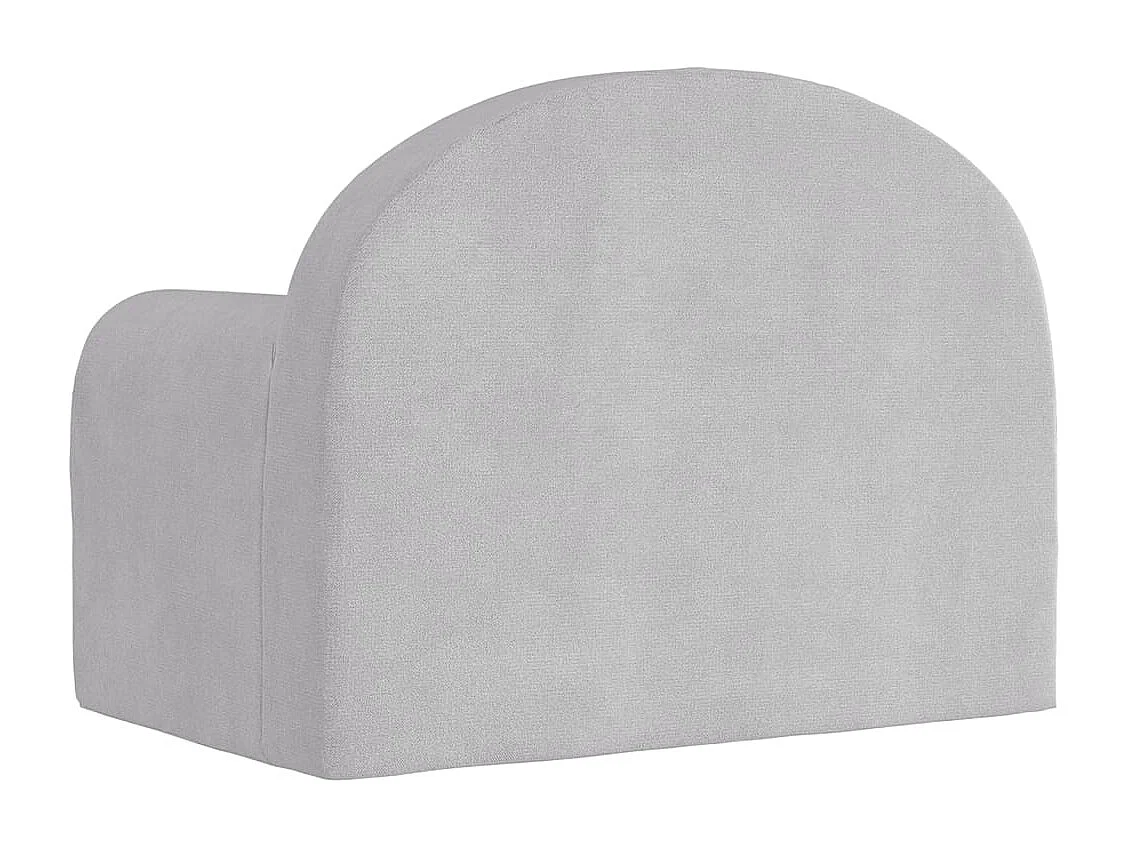 Canapé pour enfants gris clair peluche douce FR148962
