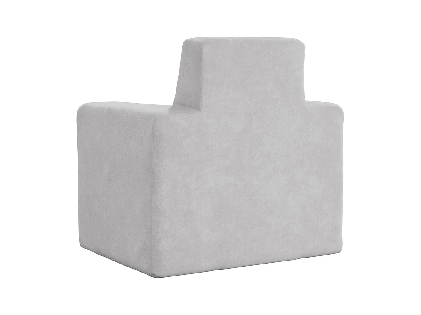 Sofá para niños felpa suave gris claro ES548103