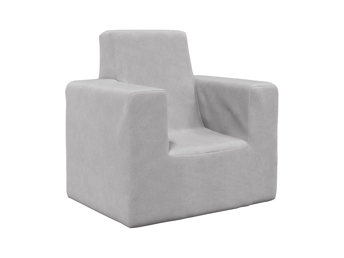 Sofá para niños felpa suave gris claro ES548103