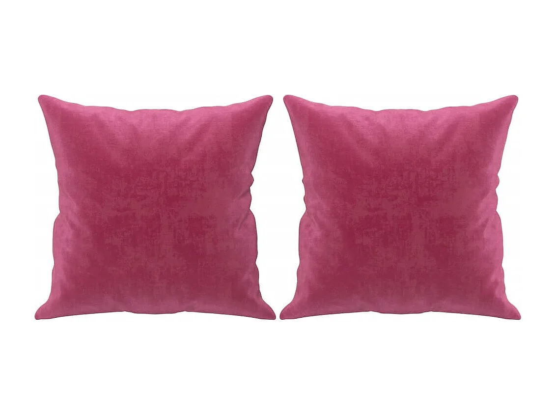 Canapé 3 places avec oreillers bordeaux 180 cm velours FR481758