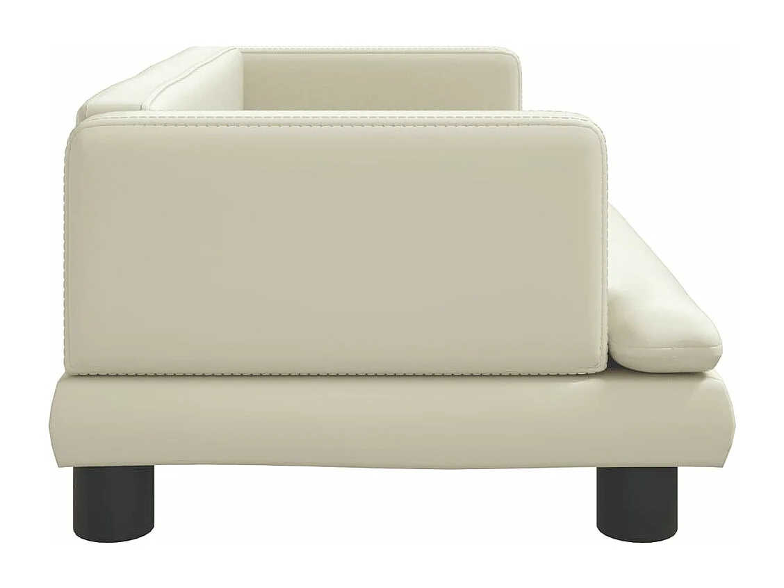 Canapé pour enfants crème 80x45x30 cm similicuir FR315538