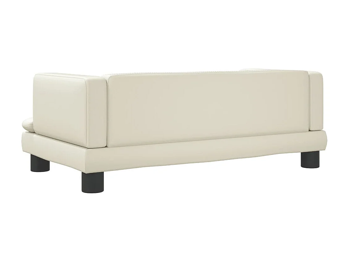 Canapé pour enfants crème 80x45x30 cm similicuir FR315538