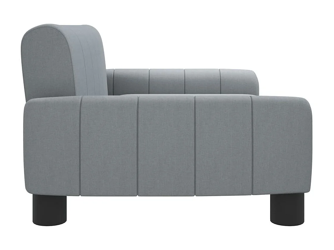 Canapé pour enfants gris clair 70x45x30 cm tissu FR287961