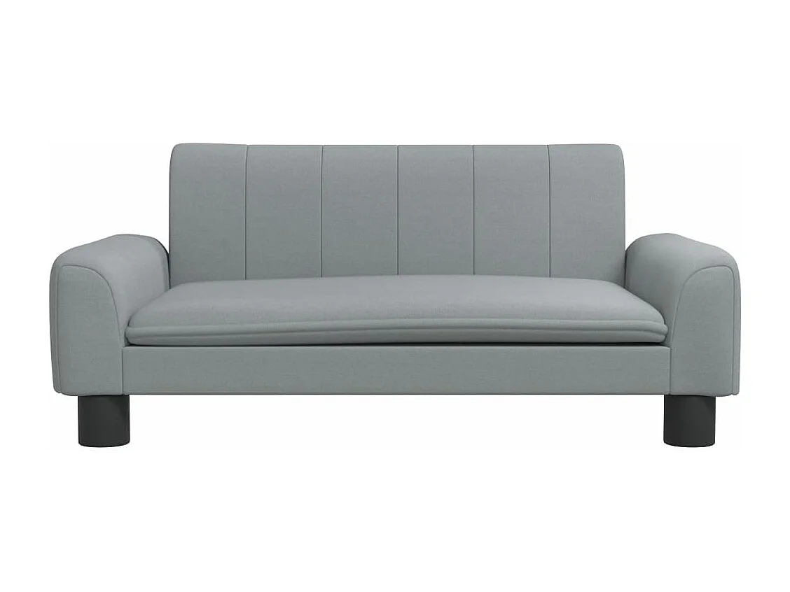 Canapé pour enfants gris clair 70x45x30 cm tissu FR287961