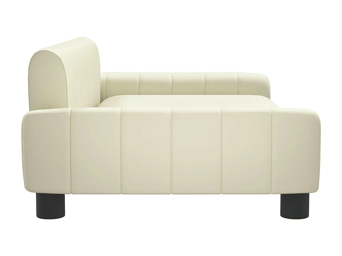 Canapé pour enfants crème 90x53x30 cm similicuir FR853828