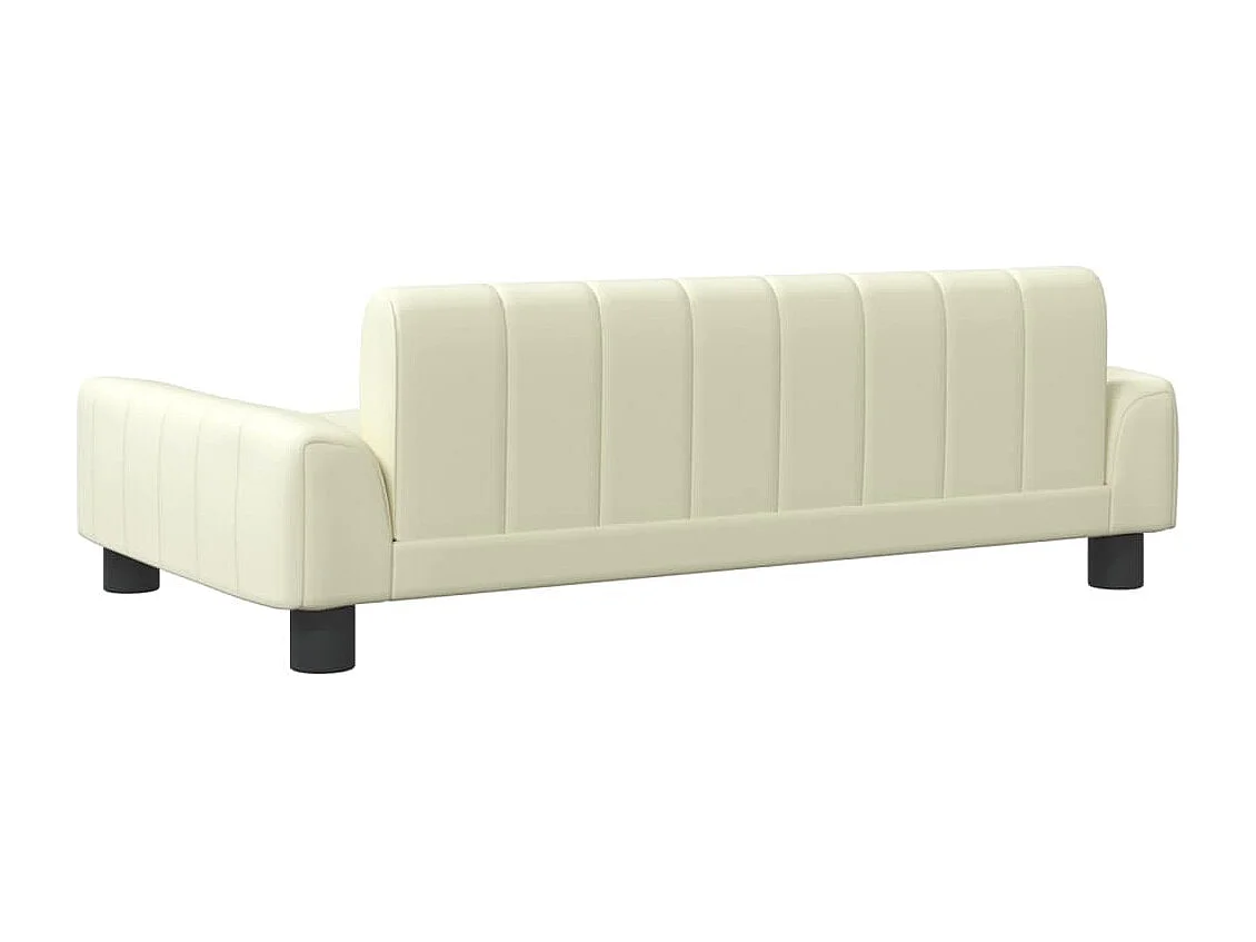 Canapé pour enfants crème 90x53x30 cm similicuir FR853828
