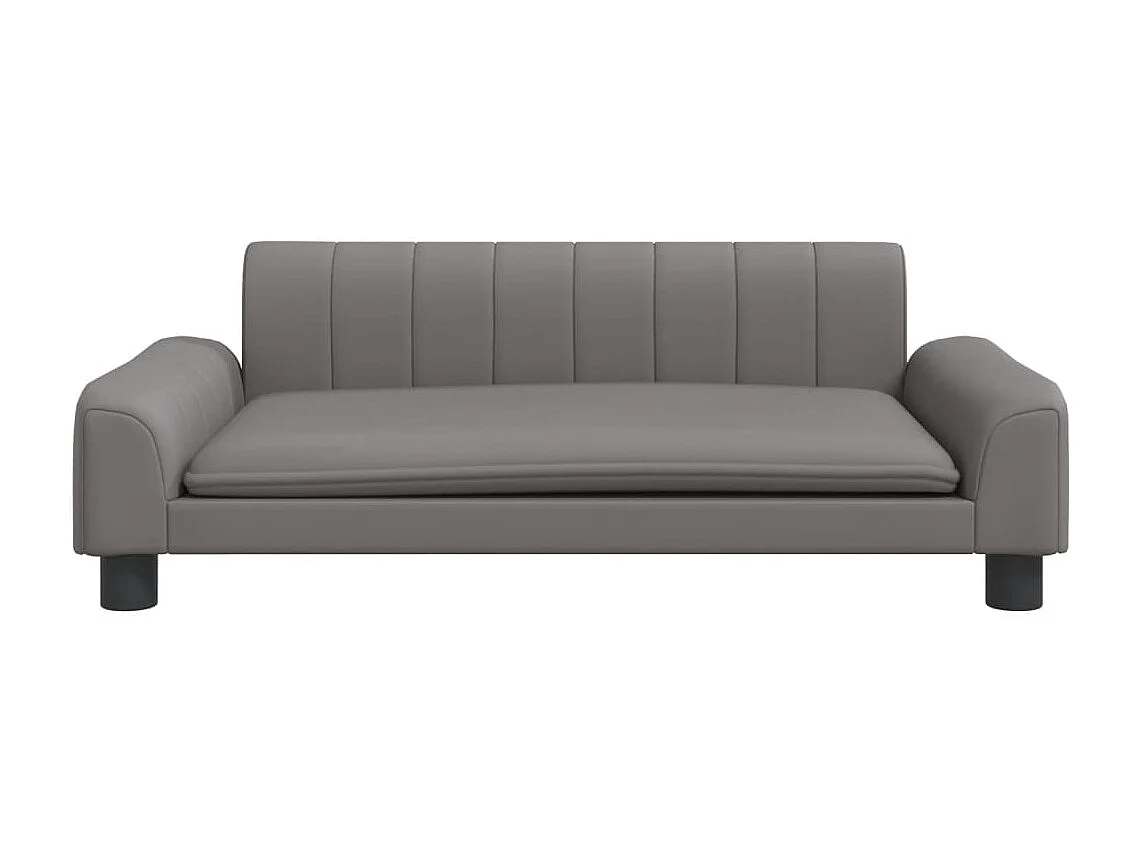 Canapé pour enfants gris 90x53x30 cm similicuir FR455610