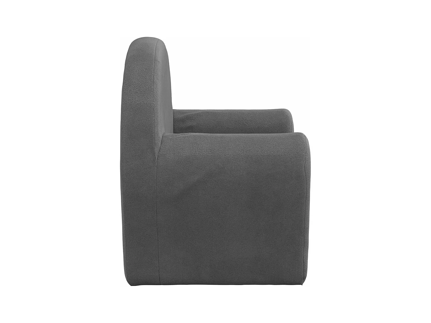 Sofá para niños felpa suave gris antracita ES713016