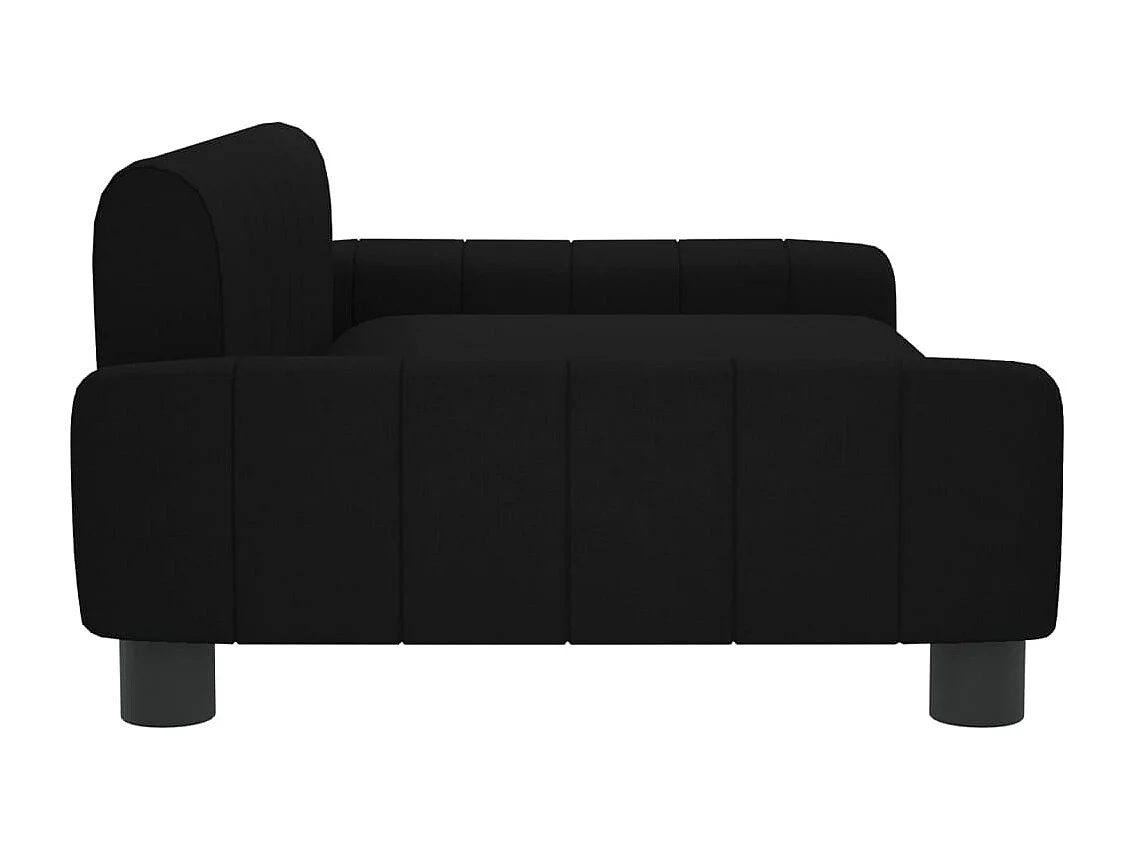 Canapé pour enfants noir 90x53x30 cm tissu FR545024