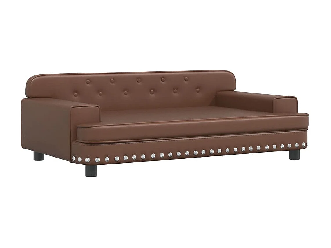 Canapé pour enfants marron 90x53x30 cm similicuir FR340639