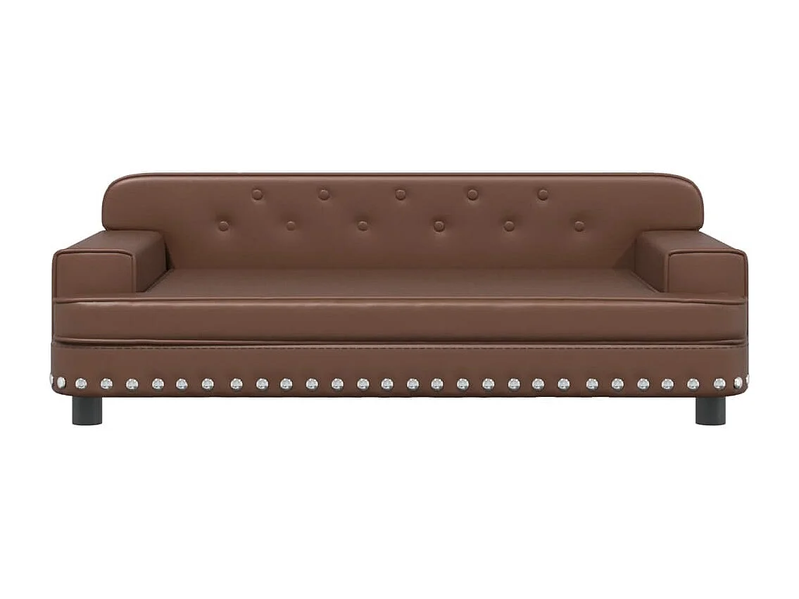 Canapé pour enfants marron 90x53x30 cm similicuir FR340639