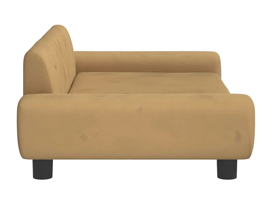 Canapé pour enfants marron 100x54x33 cm velours FR439830