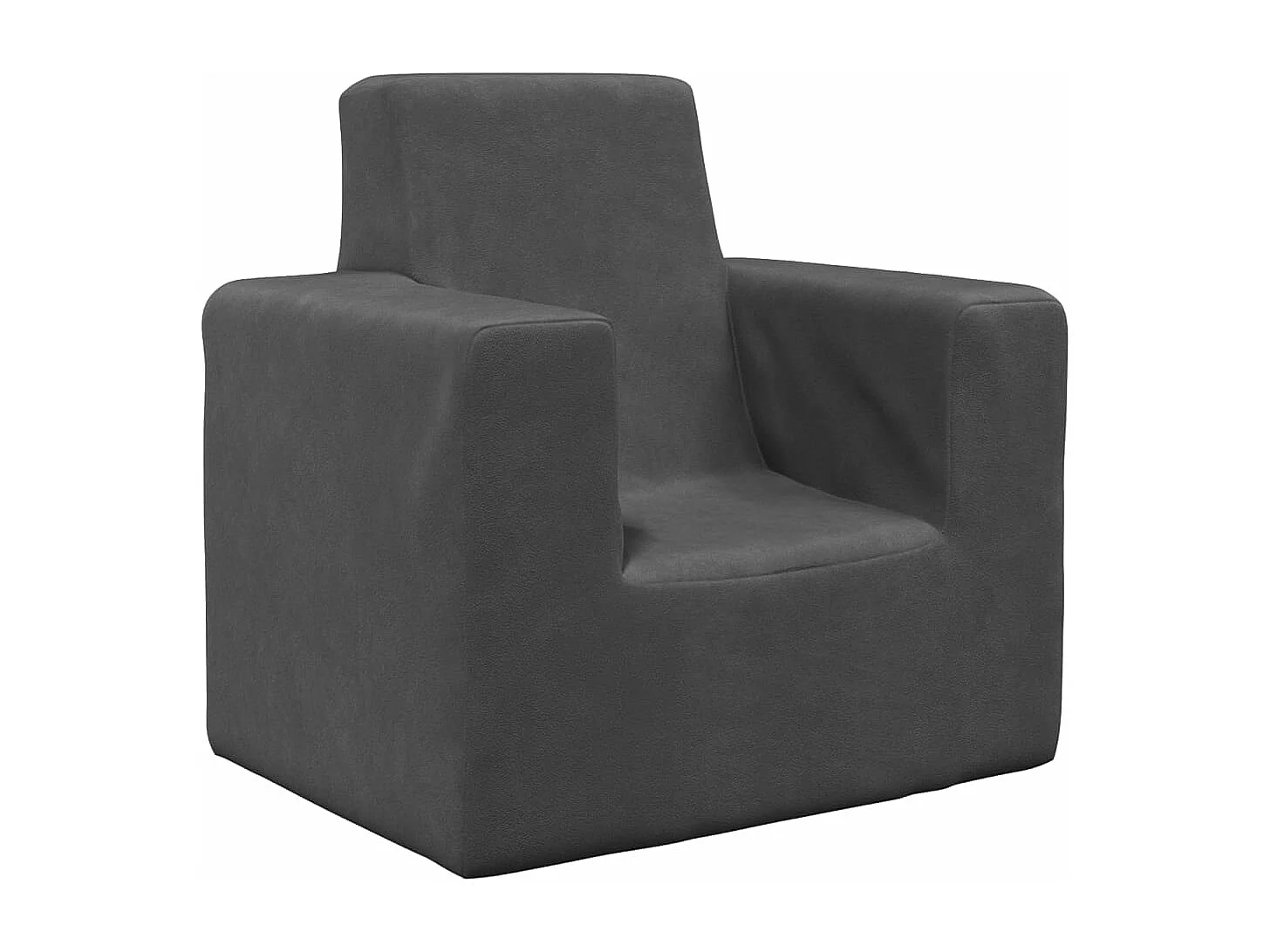 Canapé pour enfants Anthracite Peluche douce FR344580