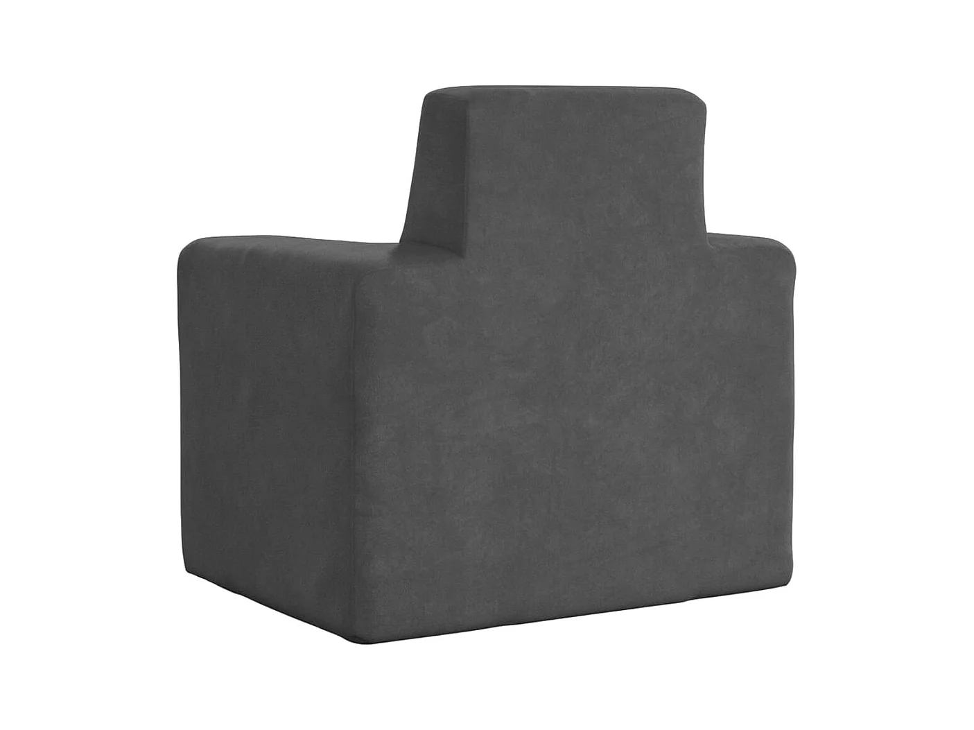 Sofá para niños felpa suave gris antracita ES817864