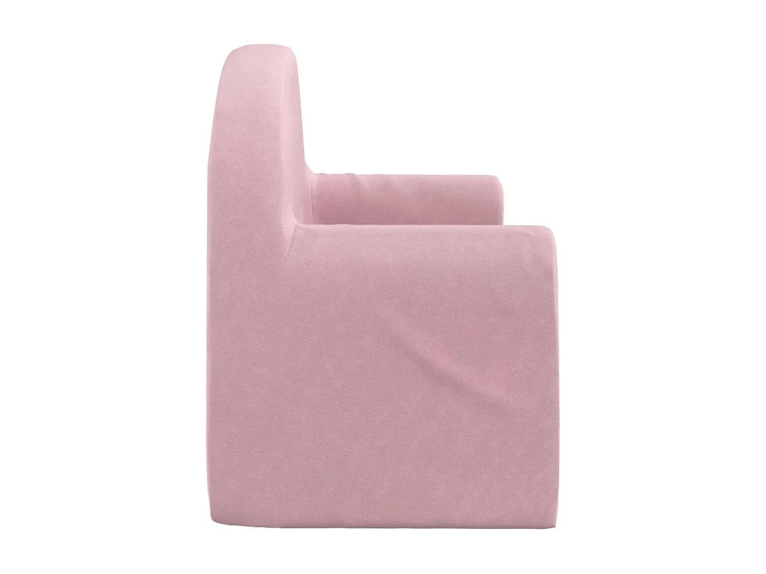 Sofá para niños de 2 plazas felpa suave rosa ES585901