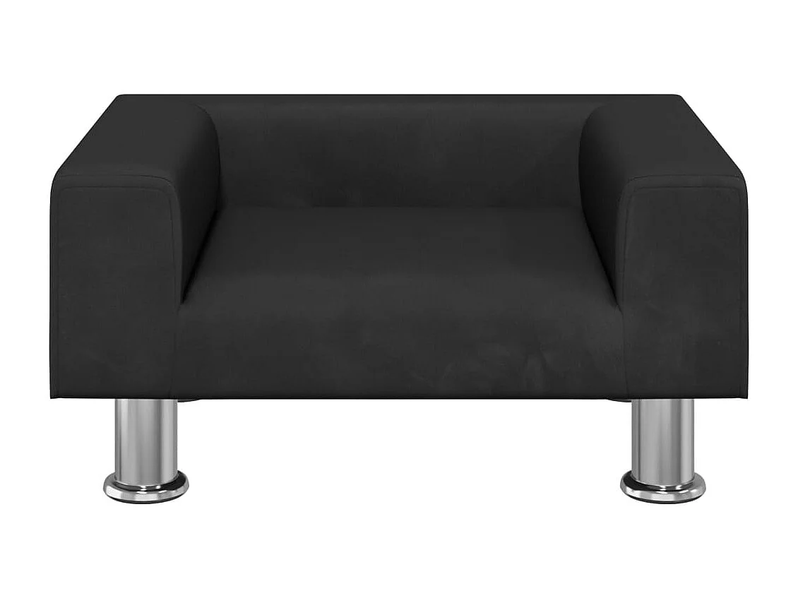 Canapé pour enfants noir 50x40x26,5 cm velours FR914317