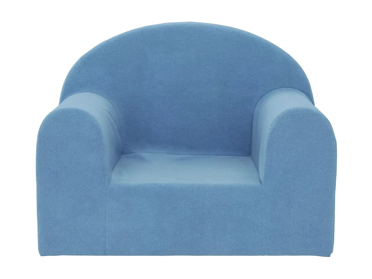 Sofá para niños felpa suave azul ES928334