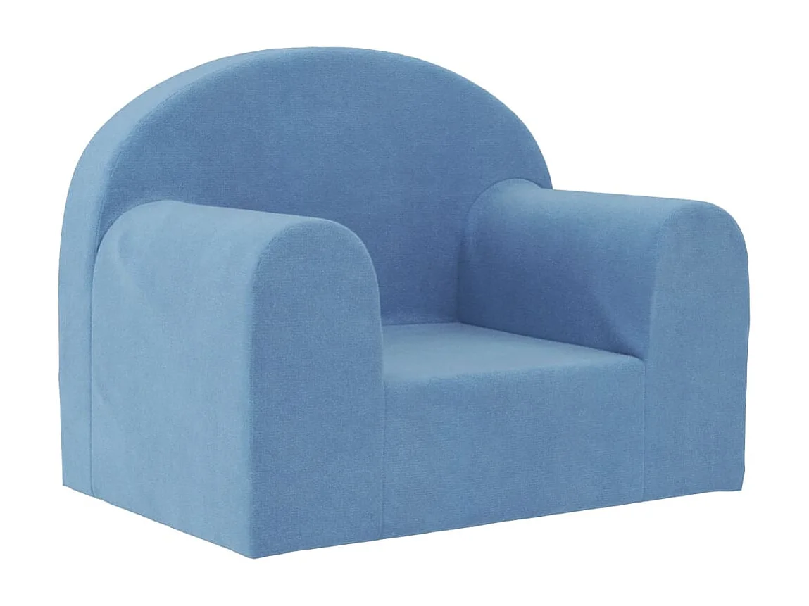 Sofá para niños felpa suave azul ES928334