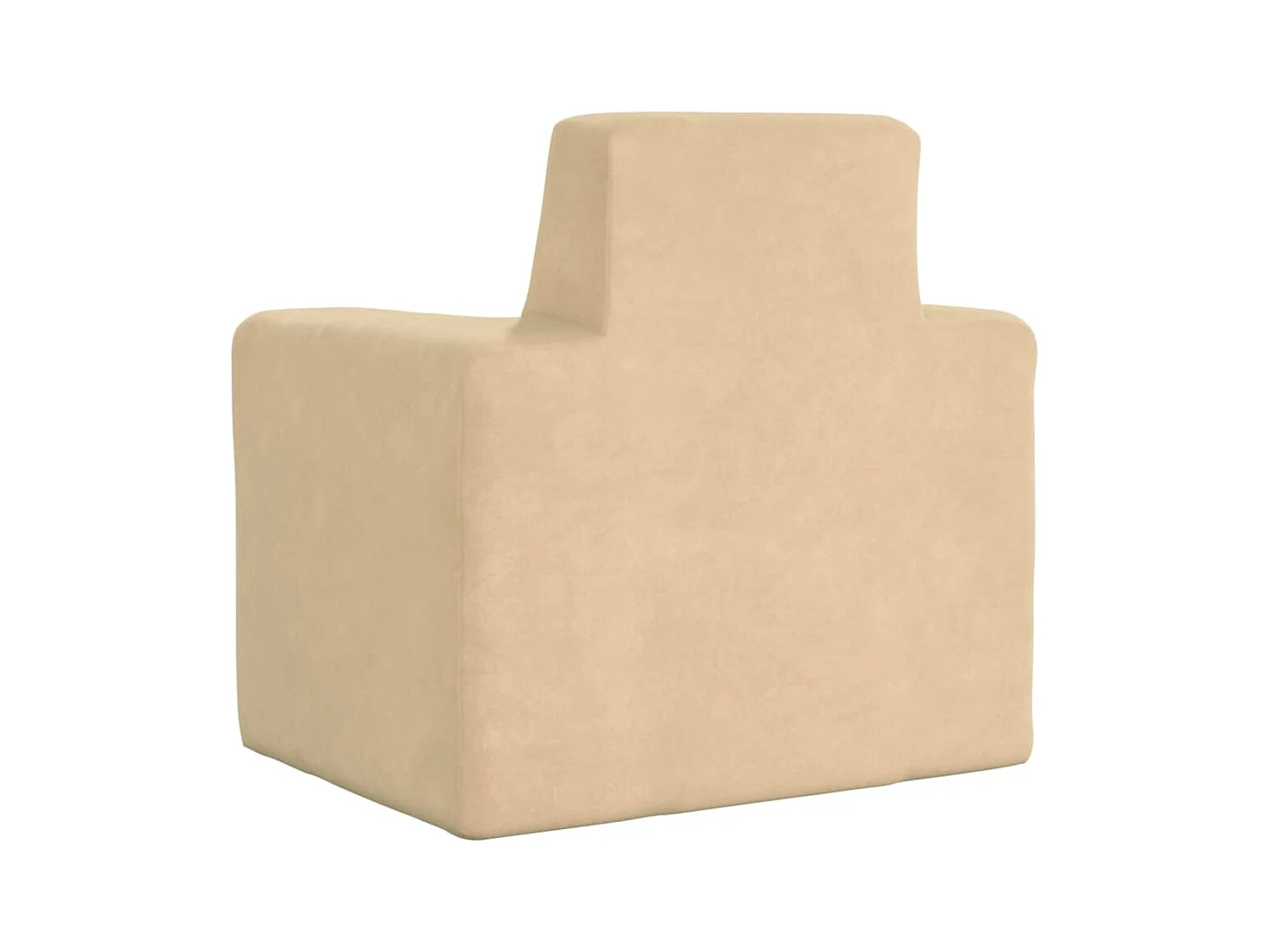 Sofá infantil pelúcia macia cor creme PT241682