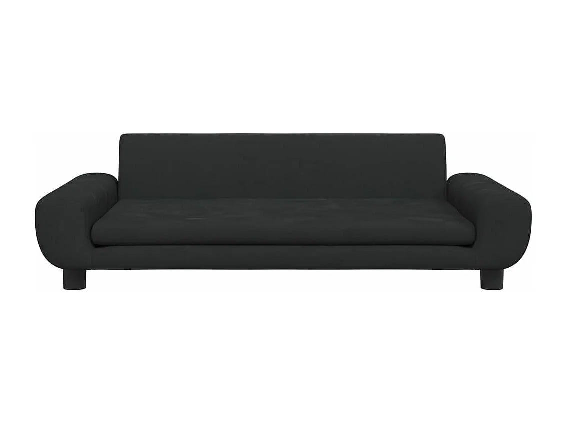 Canapé pour enfants noir 100x54x33 cm velours FR307256