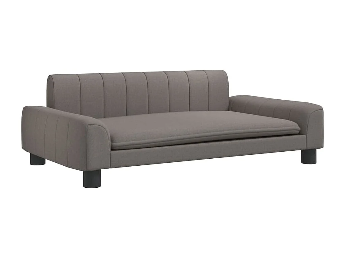 Canapé pour enfants taupe 90x53x30 cm tissu FR861712