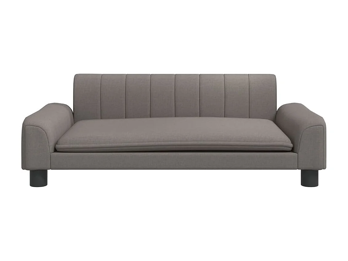 Canapé pour enfants taupe 90x53x30 cm tissu FR861712