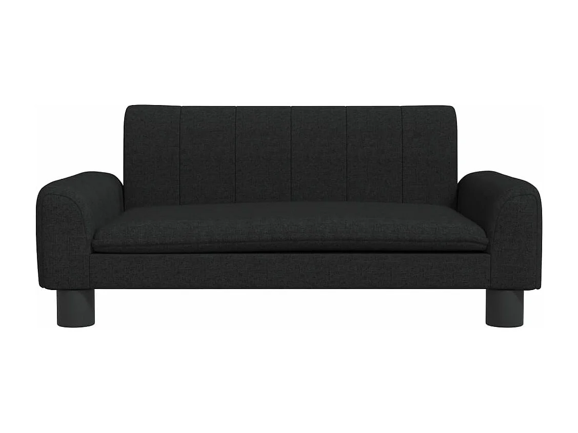Sofá infantil 70x45x30 cm tecido preto PT946141