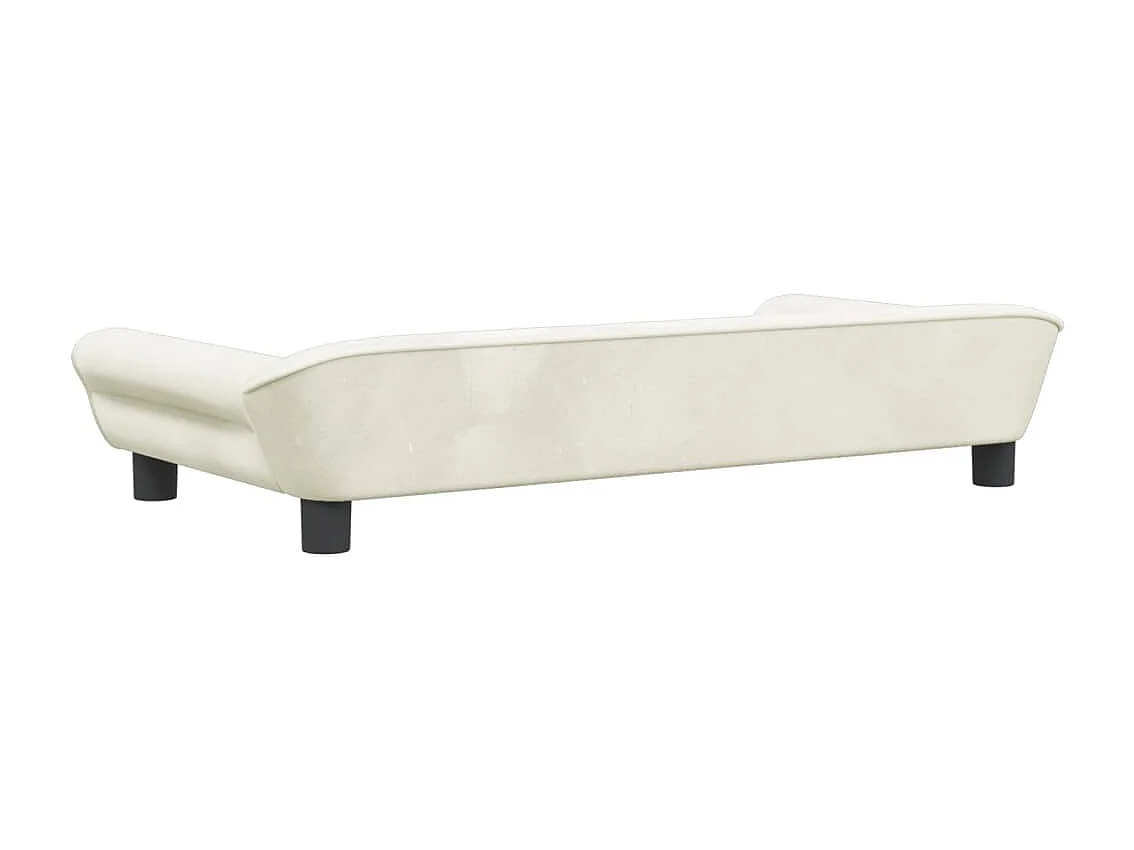 Canapé pour enfants crème 100x50x26 cm velours FR545176