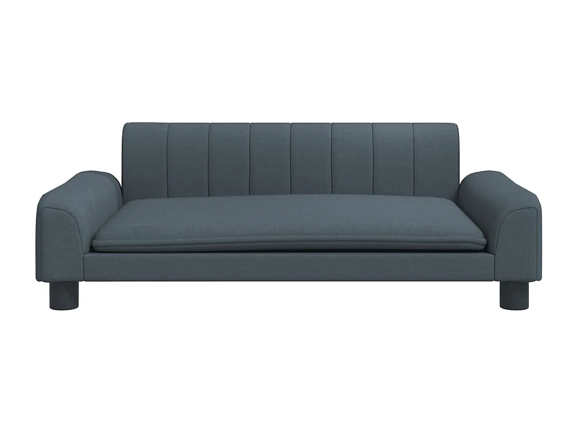 Canapé pour enfants gris foncé 90x53x30 cm tissu FR751308