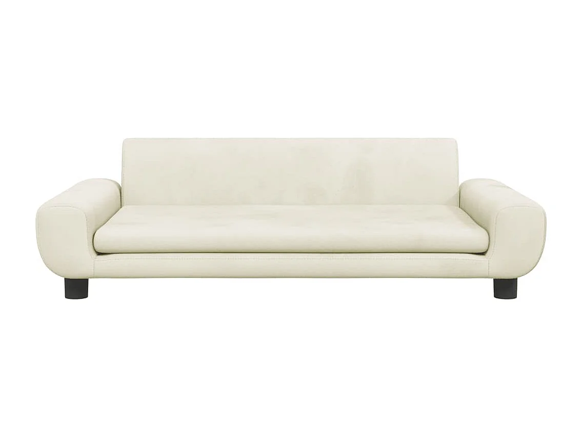 Canapé pour enfants crème 100x54x33 cm velours FR124258