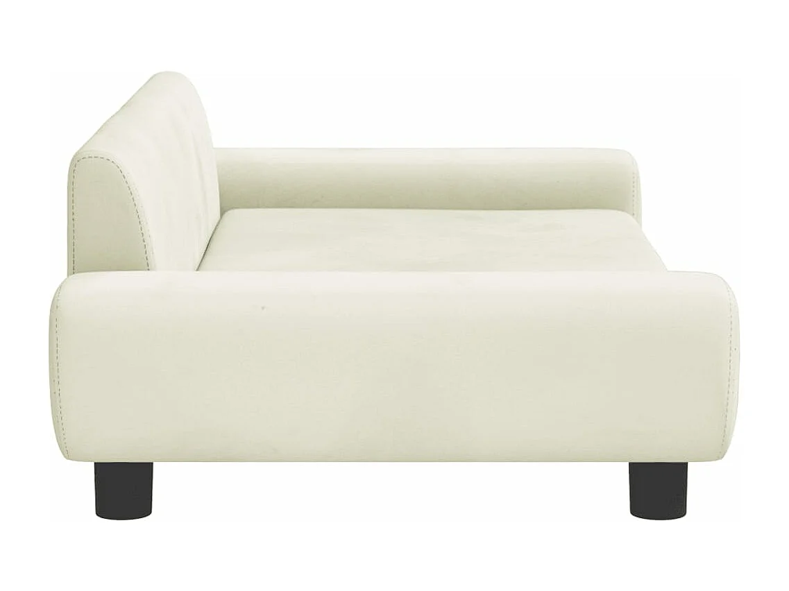 Canapé pour enfants crème 100x54x33 cm velours FR124258