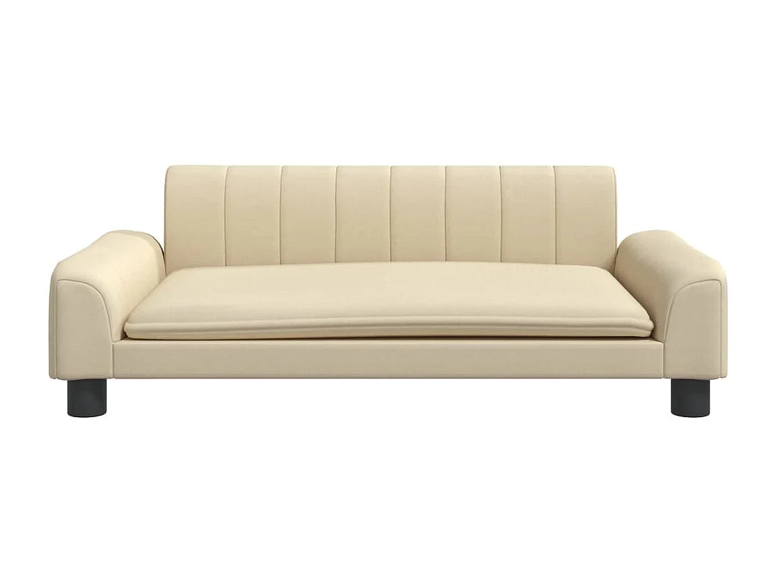 Canapé pour enfants crème 90x53x30 cm tissu FR242270