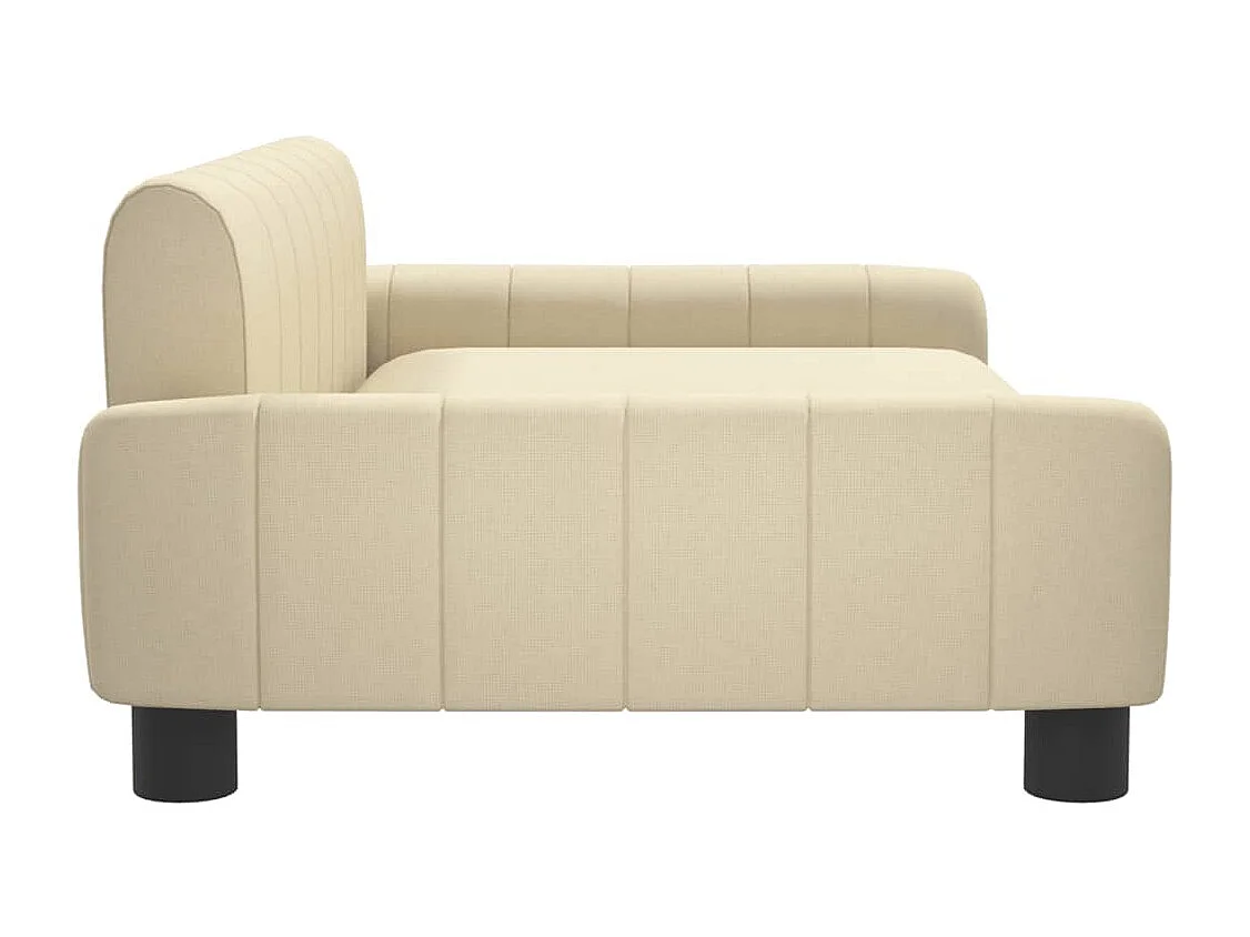 Canapé pour enfants crème 90x53x30 cm tissu FR242270