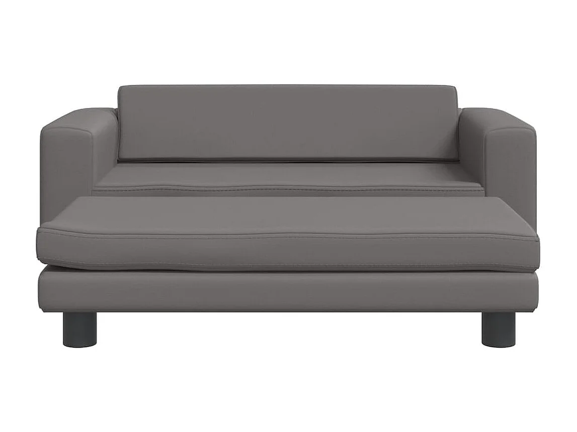 Canapé avec repose-pied pour enfants gis 100x50x30cm similicuir FR290975